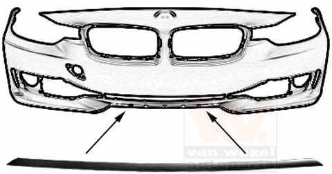 Bandou central bara fata negru BMW Seria 3 F30