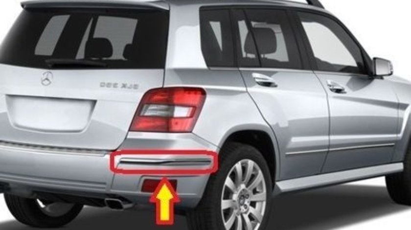 Bandou cromat bara spate dreapta Mercedes GLK X204