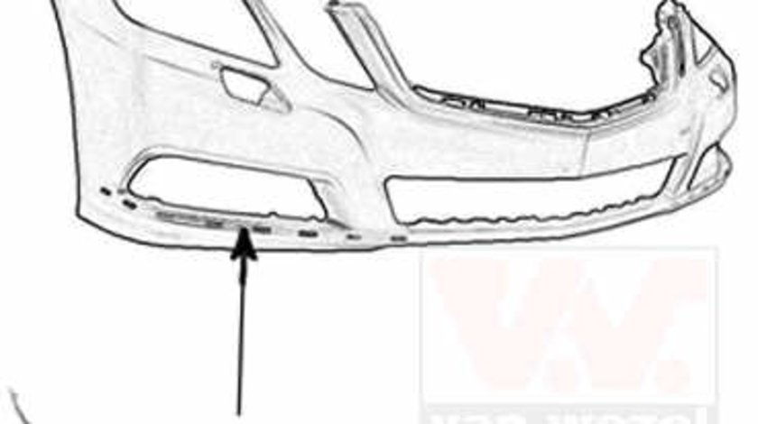 Bandou cromat lateral bara fata dreapta Mercedes E Class W212.