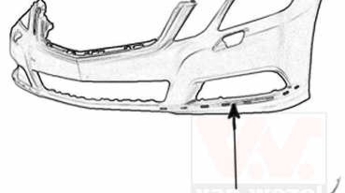 Bandou cromat lateral bara fata stanga Mercedes E Class W212.