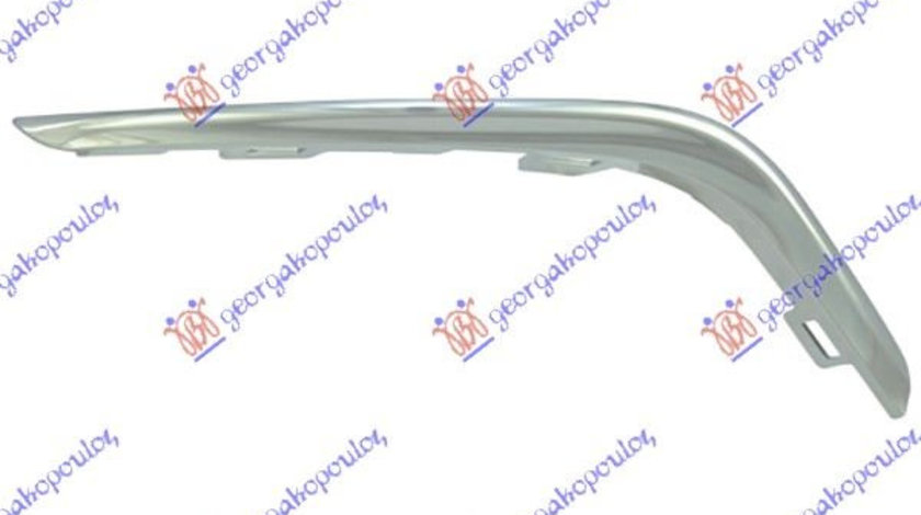 Bandou/OverFender Cromat Grila Bara Fata Dreapta Peugeot 107 2012 2013 2014