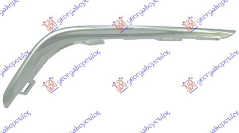 Bandou/OverFender Cromat Grila Bara Fata Stanga Peugeot 107 2012 2013 2014