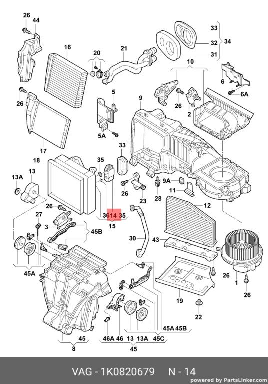 Bandou usa spate Audi A3 8L hatchback 2002 argintiu OEM 8L4853969