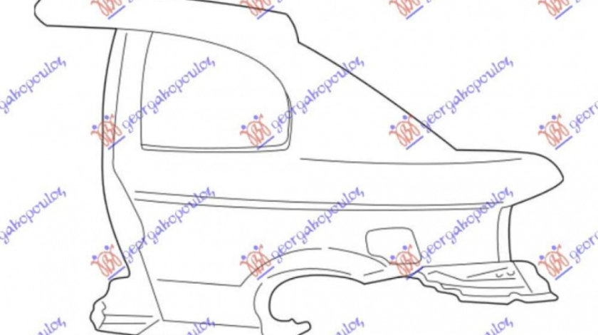 Bandou Usa Spate - Hyundai Accent H/B-L/B 2003 , 87732-25500ca