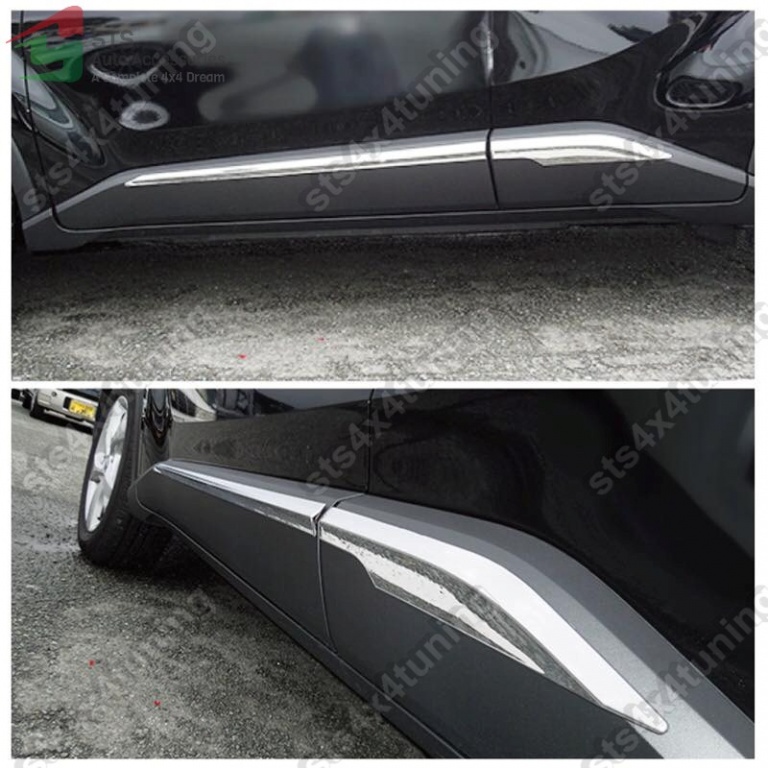 BANDOURI LATERALE CROMATE TOYOTA CHR 2017-2023 [OE LOOK]