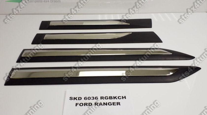 BANDOURI LATERALE FORD RANGER T6/T7/T8 2012-2020 BK/CHR [V5]