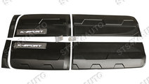 BANDOURI LATERALE NEGRE MATTE FORD RANGER T6/T7/T8...