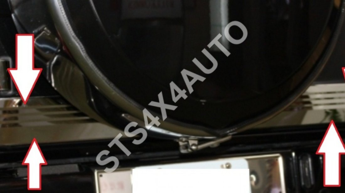 BANDOURI LATERALE SI SPATE DIN INOX MERCEDES G-CLASS W463 1986-2013