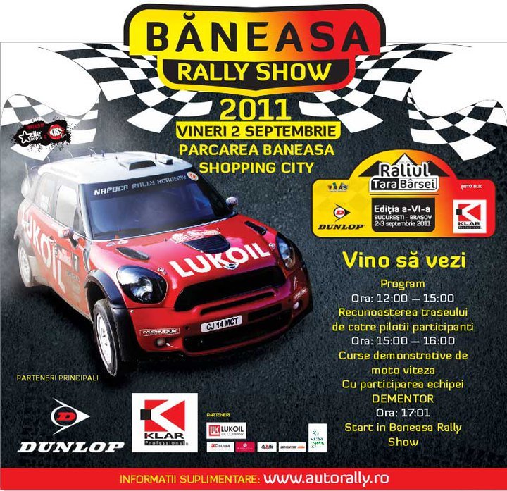 Baneasa Rally Show - vino si tu la cel mai tare eveniment auto din week-end!