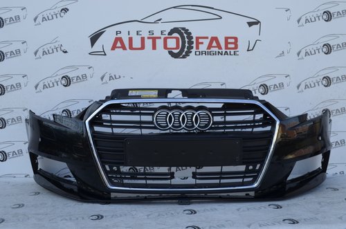 Bară față Audi A3 8V Sportback Facelift an 2017-2020 cu găuri pentru Parktronic şi spălătoare...
