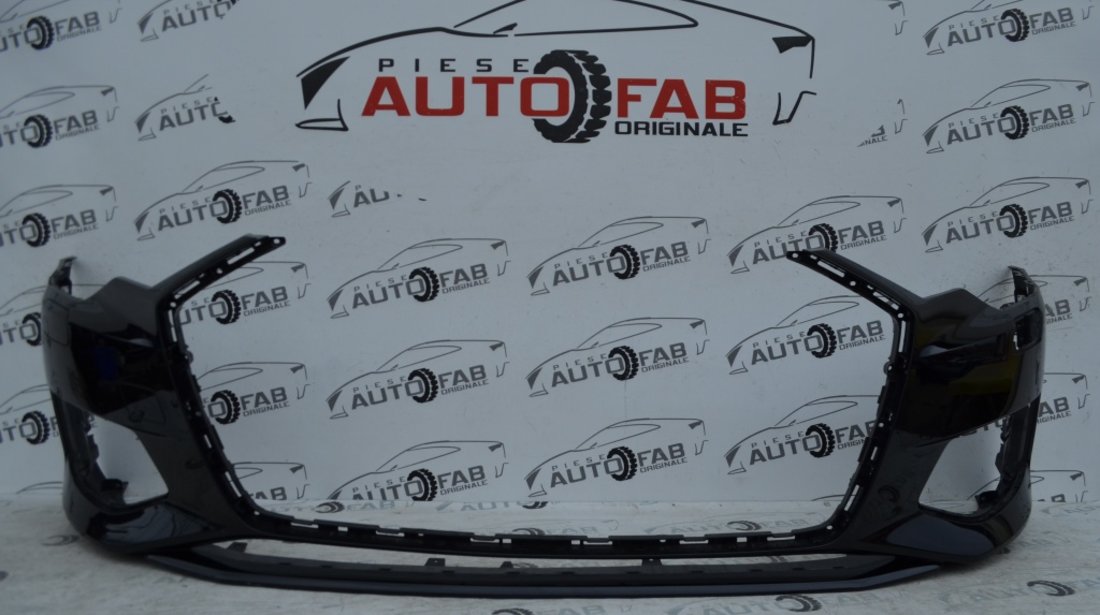 Bară față Audi A6 4K an 2018-2020 cu găuri pentru Parktronic şi spălătoare faruri (6 senzori) T8RJHAVWXG