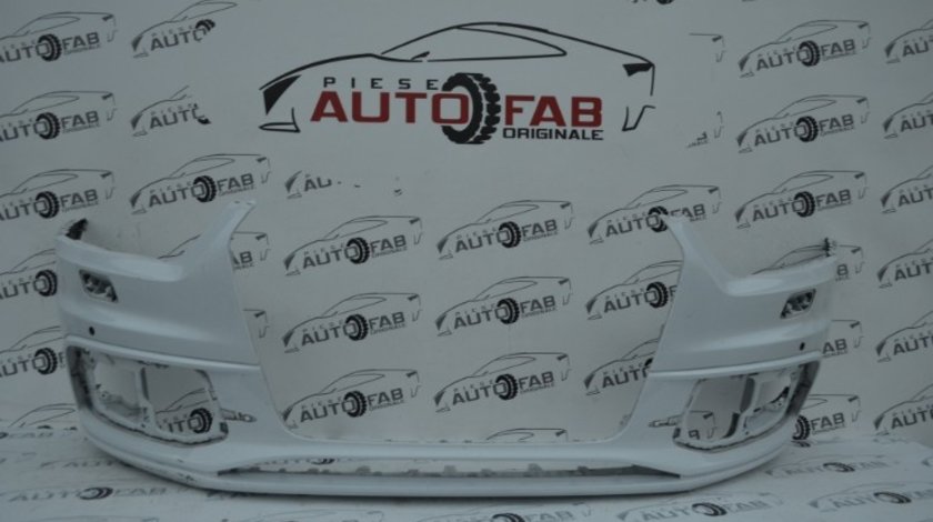 Bară față Audi Q3 8U S-line an 2011-2015 cu găuri pentru Parktronic, spălătoare faruri şi camere (6 senzori) 3ELVF0FQUD