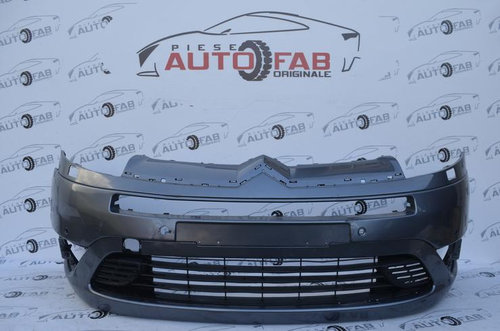 Bară față Citroen C4 Grand Picasso an 2005-2009 cu găuri pentru 6 senzori și spălătoare farur...