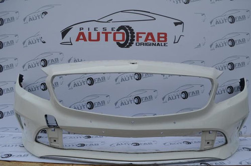 Bară față Mercedes-Benz A-Class W176 Facelift an 2015-2018 cu găuri pentru Parktronic (6 senzori...