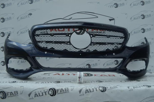 Bară față Mercedes-Benz C-Class W205 an 2014-2018 cu găuri pentru 6 senzori RUSHTYVHIQ