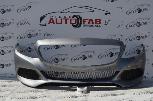 Bară față Mercedes-Benz C-Class W205 an 2014-2018 cu găuri pentru Parktronic și camere 9B4N86Q5...