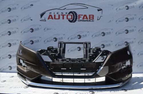Bară față Nissan Qashqai Facelift an 2017-2020 cu găuri pentru 6 senzori și spălătoare faruri...