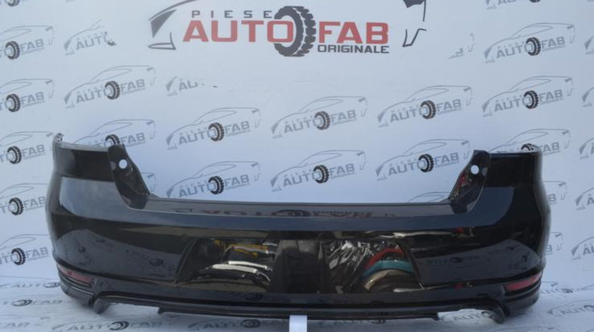Bară spate Volkswagen Golf 6 Cabrio GTI Completă an 2009-2013 cu găuri pentru Parktronic, include instalație senzori și iluminare număr