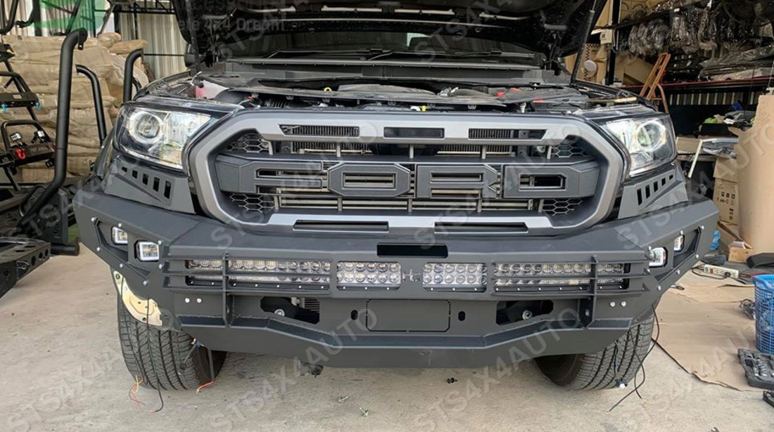 BARA FARA HEAVYDUTY CU LED PROIECTOARE SI LED BAR FORD RANGER T7/T8 2015-2020 [HGN V2]