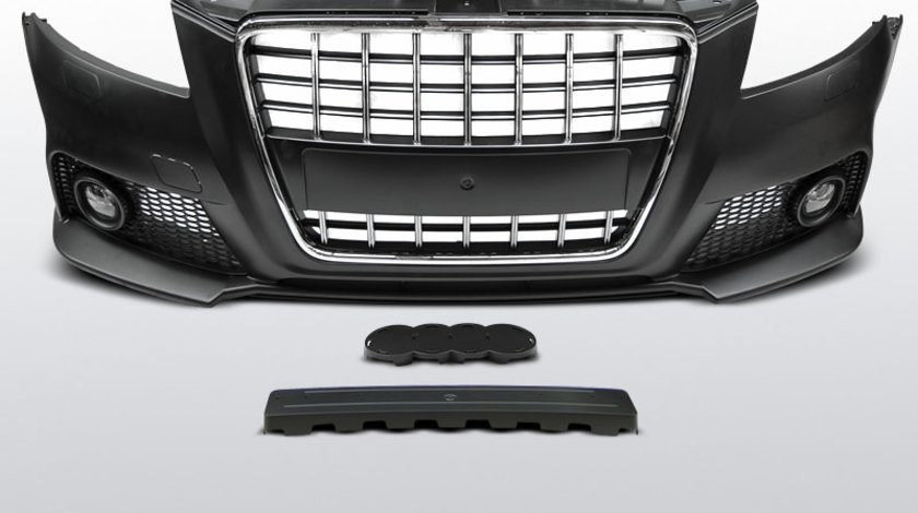 Bara fata AUDI A3 2008-2012 S8-Style Crom Negru