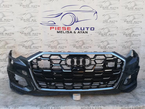 * Bara fata Audi A6 4K C8 S-Line Facelift an 2024-2025 Gauri pentru 6 senzori si spalatoare faruri 7...