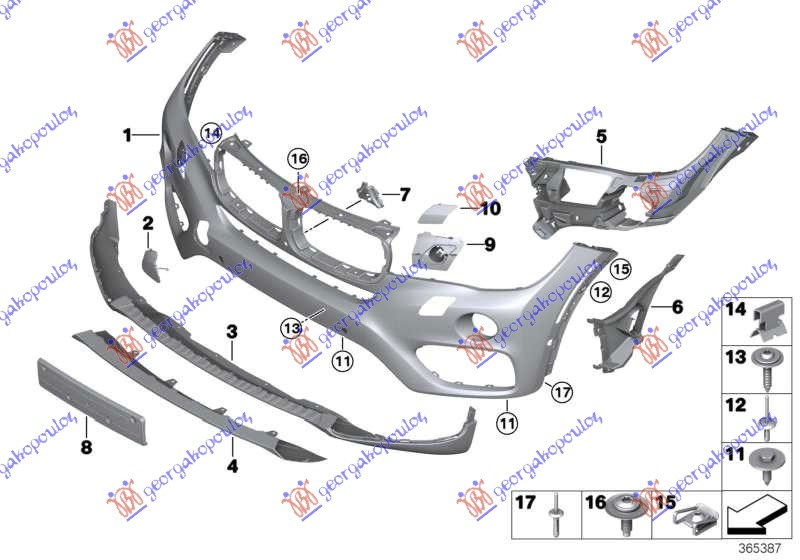 Bara Fata - Bmw X6 (F16) 2014 , 51117422898