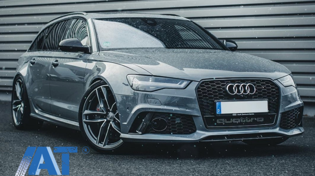 Bara Fata compatibil cu AUDI A6 4G RS6 Design Facelift (2015-2018) Cu Grile