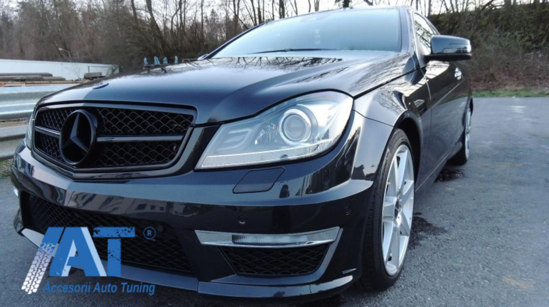 Bara Fata compatibil cu Mercedes C-Class W204 S204 C204 (2007-2015) Facelift C63 Design