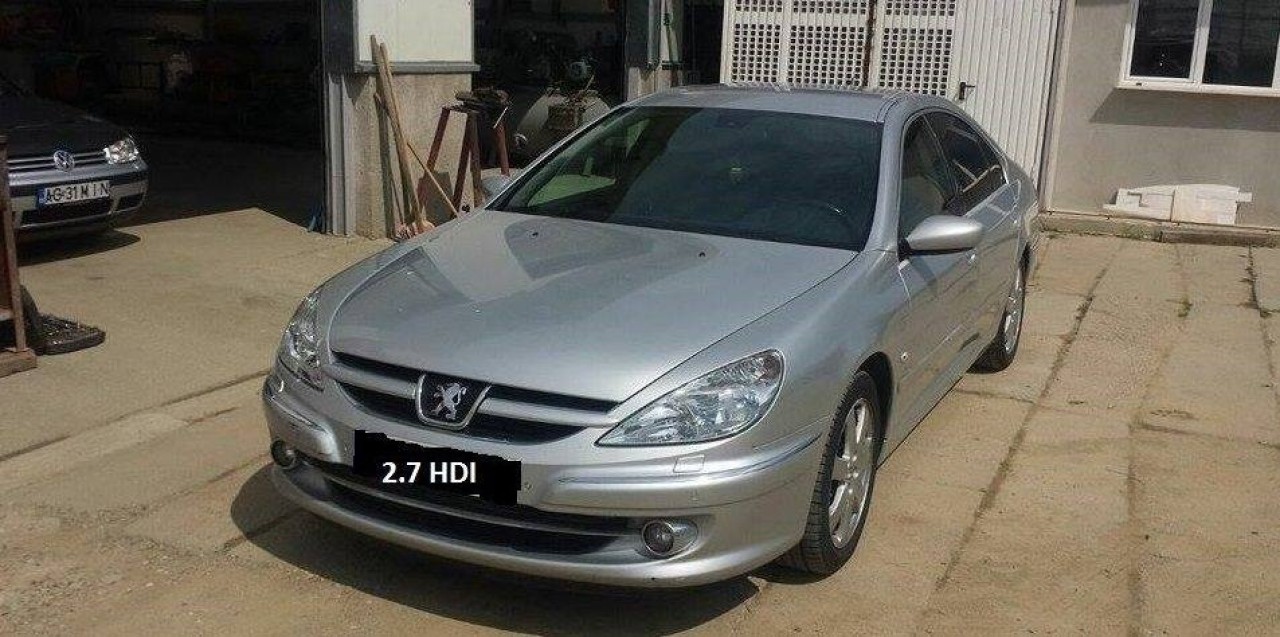 Bara fata completa cu senzori parcare si spalatoare faruri peugeot 607 facelift