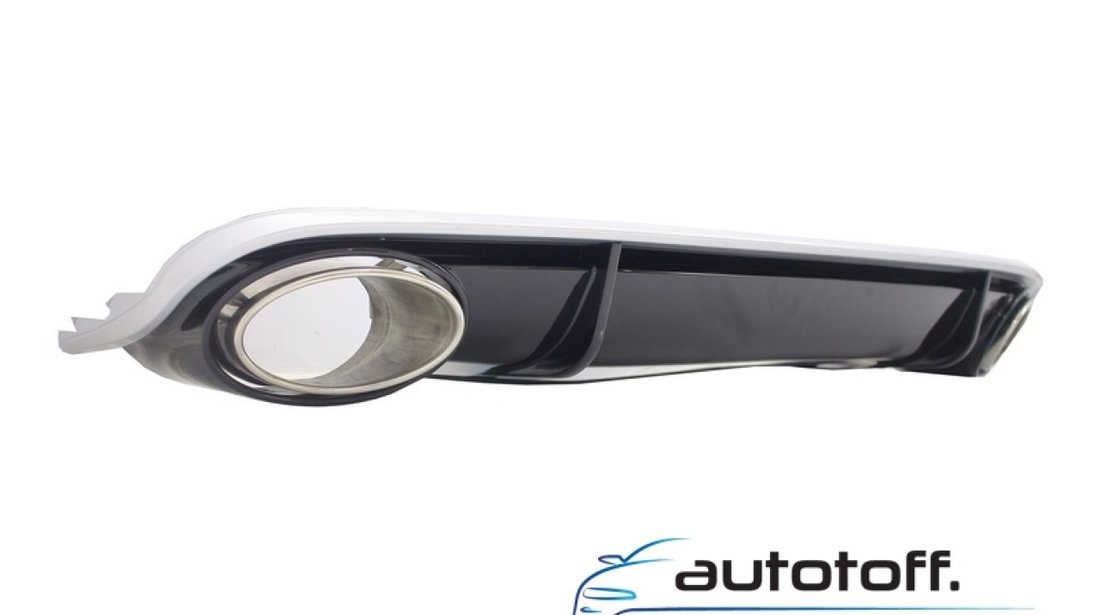 Bara Fata cu Difuzor Bara Spate si Ornamente Evacuare Audi A4 B8 Pre-Facelift (2008-2011) RS4 Design