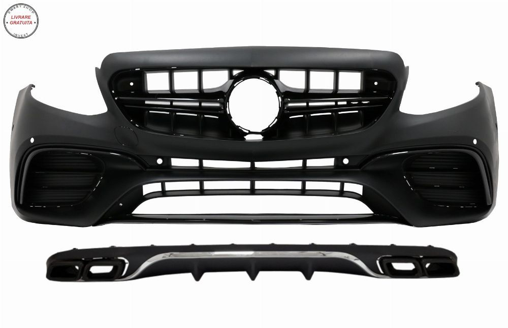 Bara Fata cu Difuzor si Ornamente Tobe Negre Mercedes E-Class W213 S213 Standard (
