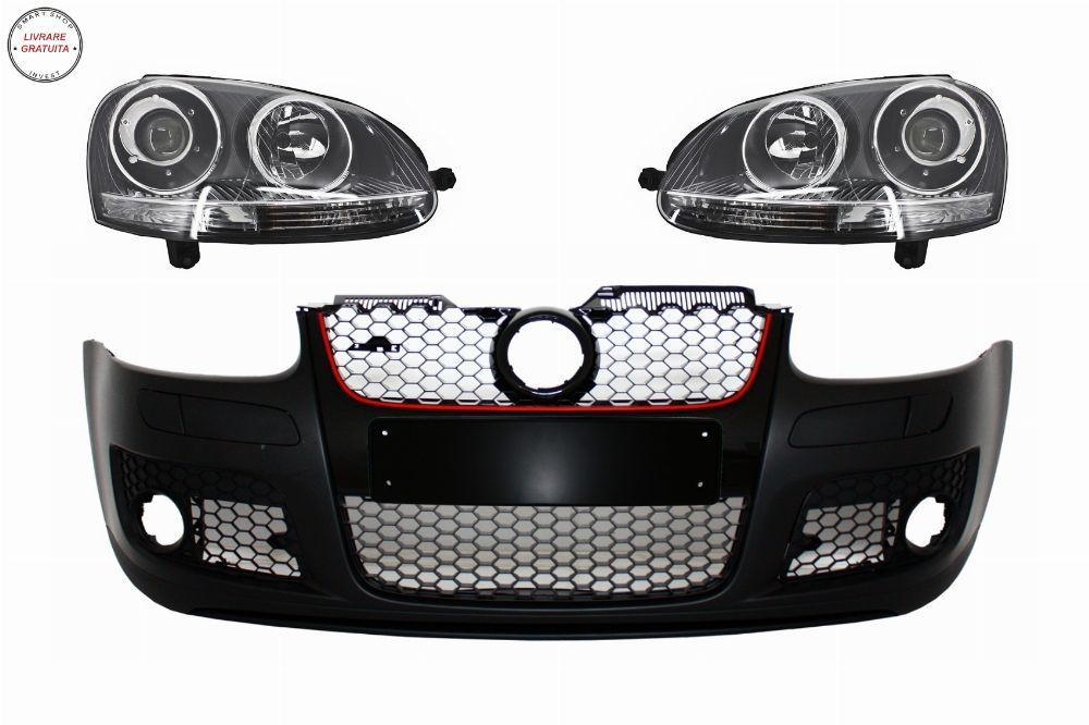 Bara Fata cu Faruri RHD VW Golf 5 V Mk5 (2003-2007) Jetta (2005-2010) GTI Design- livrare gratuita