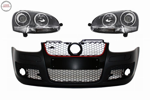 Bara Fata cu Faruri RHD VW Golf 5 V Mk5 (2003-2007) Jetta (2005-2010) GTI Design- livrare gratuita