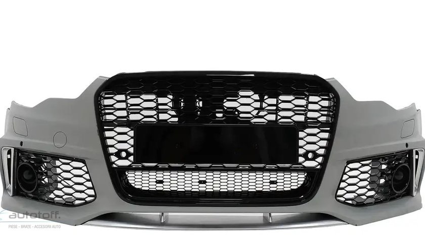 Bara Fata cu Grila Centrala compatibil cu Audi A6 4G (2011-2015) RS6 Design