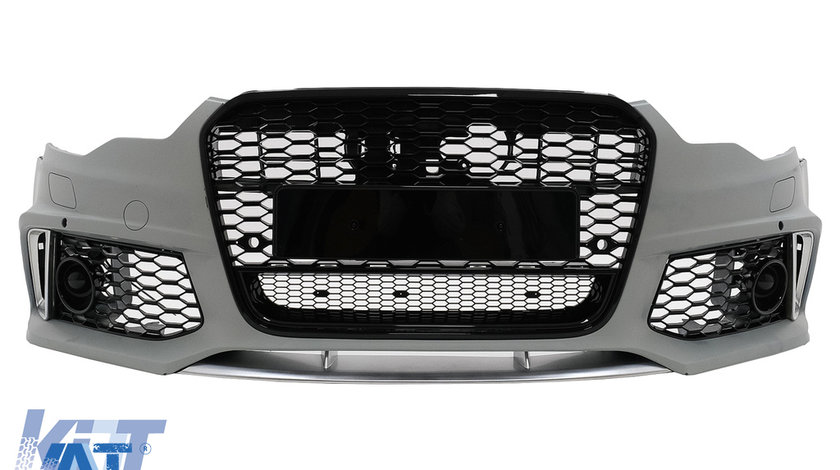 Bara Fata cu Grila Centrala compatibil cu Audi A6 C7 4G Pre Facelift (2011-2015) RS6 Design