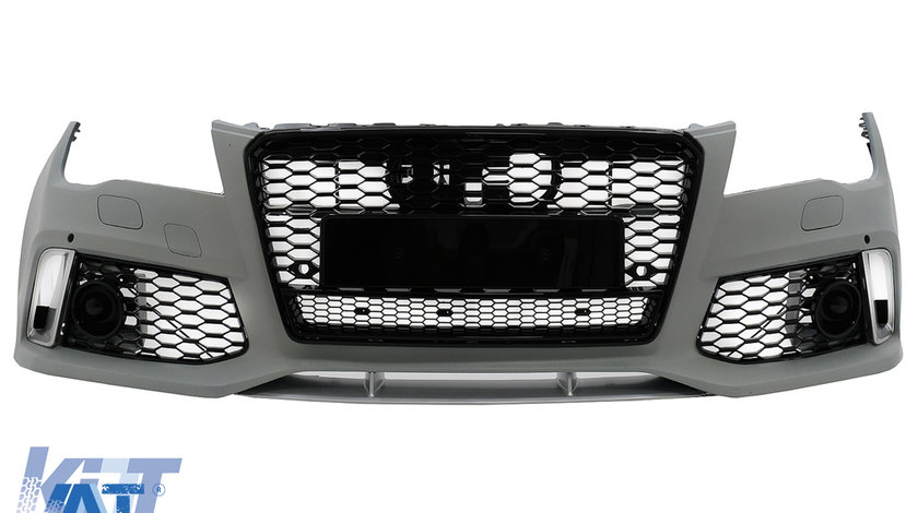 Bara Fata cu Grila Centrala compatibil cu Audi A7 4G (2010-2014) RS7 Design