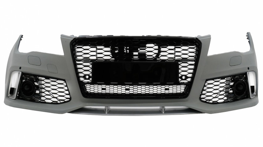 Bara Fata cu Grila Centrala compatibil cu Audi A7 4G Pre-Facelift (2010-2014) RS7 Design FBAUA74GRSG