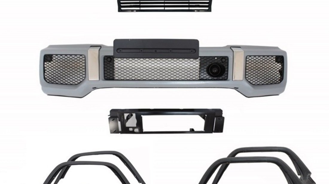 Bara fata cu Prelungiri aripi si Grila Centrala Mercedes W463 G-Class (89-18) G65 Design