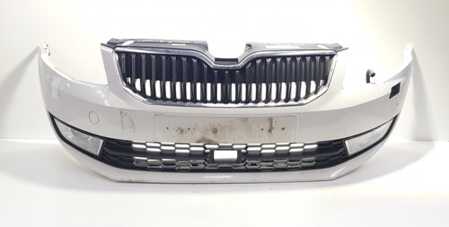 Bara fata cu proiectoare, loc spalatoare far si loc distronic, cod 5E0807221, Skoda Octavia 3 (5E3) ...