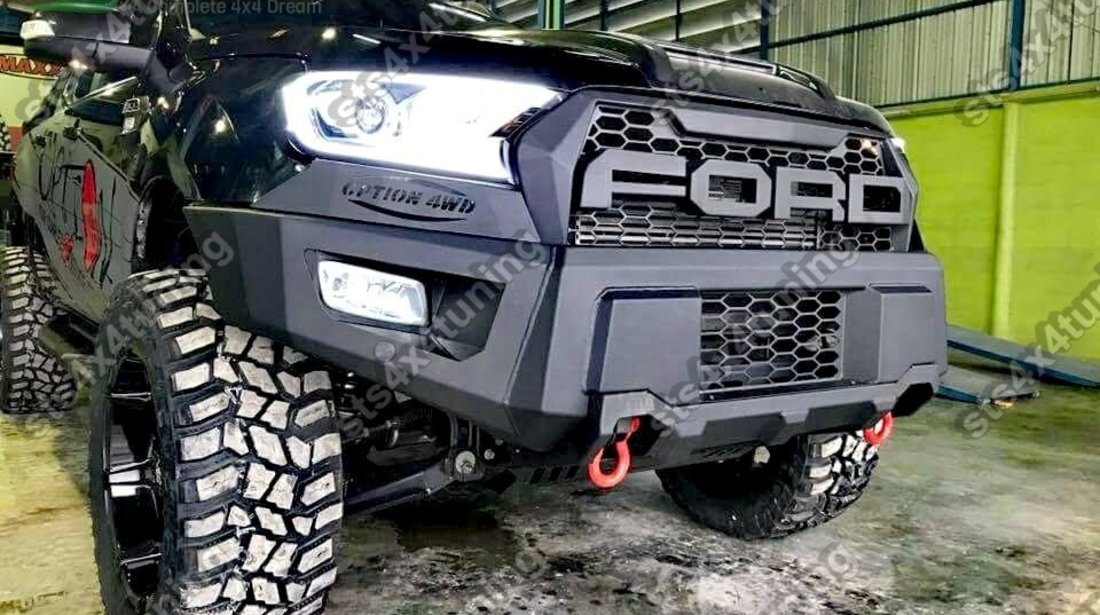 BARA FATA + GRILA FATA HEAVY DUTY METAL FORD RANGER T6 MC 2015-2019 OPT [V4]