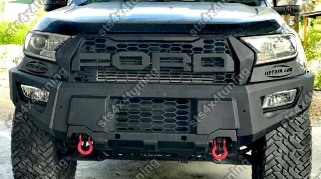 BARA FATA + GRILA FATA HEAVY DUTY METAL FORD RANGER T6 MC 2015-2019 OPT [V4]