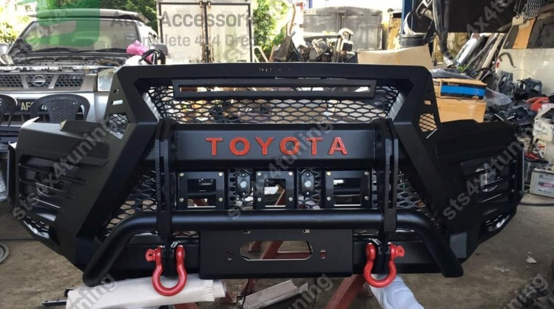 BARA FATA + GRILA FATA HEAVY DUTY METAL TOYOTA HILUX REVO 2016-2020 [V3-OPN]