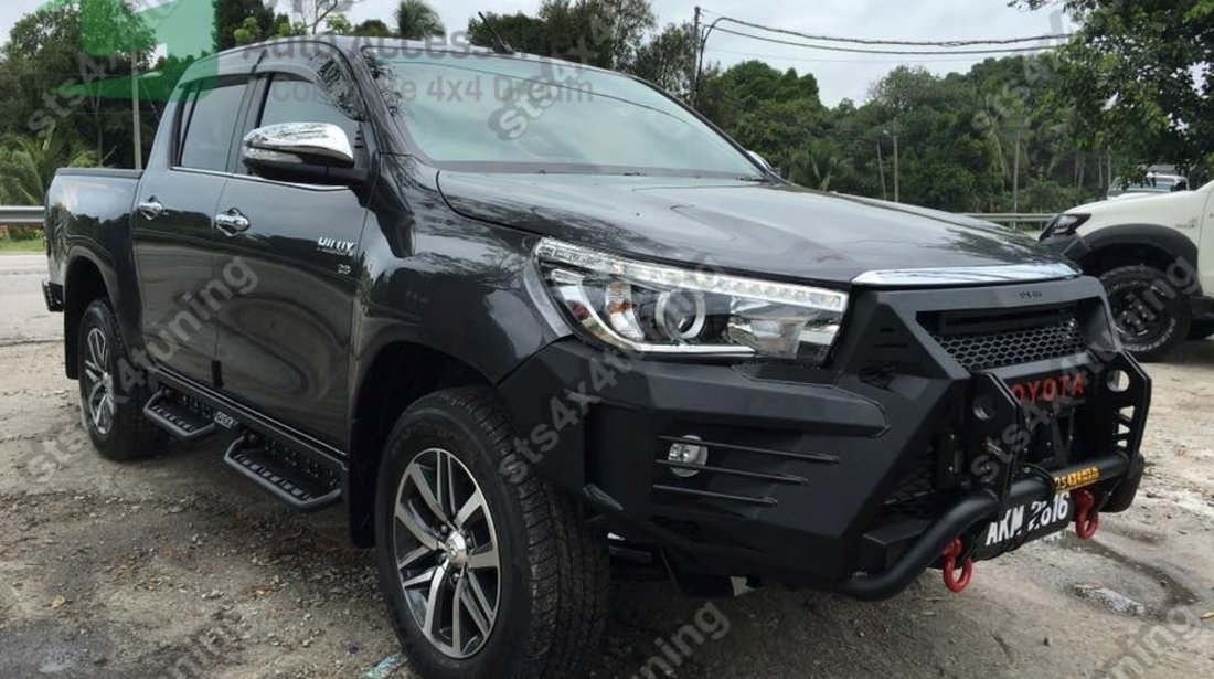 BARA FATA + GRILA FATA HEAVY DUTY METAL TOYOTA HILUX REVO 2016-2020 [V3-OPN]