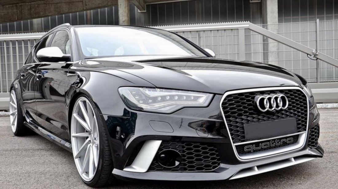 Bara Fata + Grile Am Audi A6 C7 2011-2015 RS Design FBAUA64GRSWOG