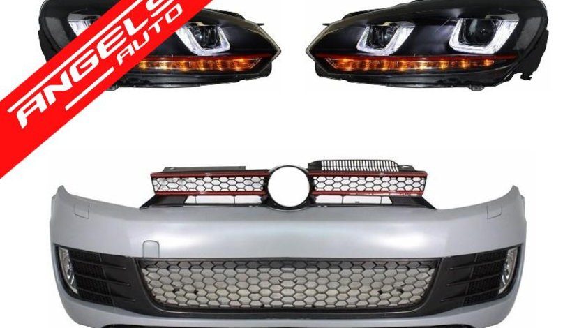 Bara Fata GTI VW Golf 6 (2008-2013) GTI Look cu Faruri LED U Design