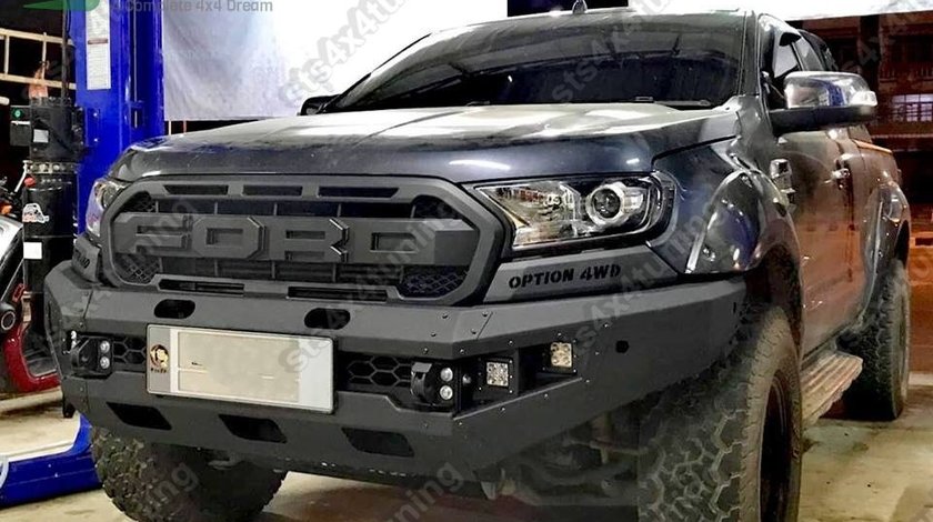 BARA FATA HEAVY DUTY CU PROIECTOARE FORD RANGER T6 MC 2015-2019 [OPT-V1]