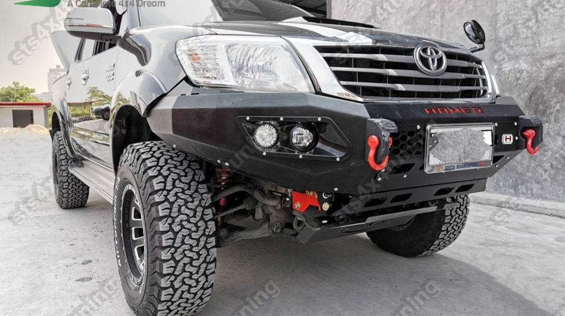 BARA FATA HEAVY DUTY CU PROIECTOARE TOYOTA HILUX VIGO 2012-2015 [V2]