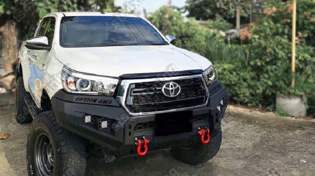 BARA FATA HEAVY DUTY + GRILA FATA 2019 LOOK TOYOTA HILUX REVO 2016-2020 [V1 ROC]