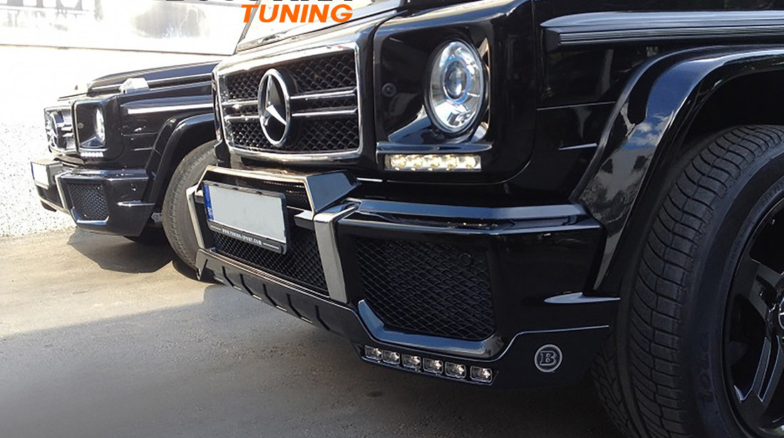 Bara fata Mercedes Benz G-Class W463 (89-17) G65 AMG Design cu prelungire LED DRL Spoiler