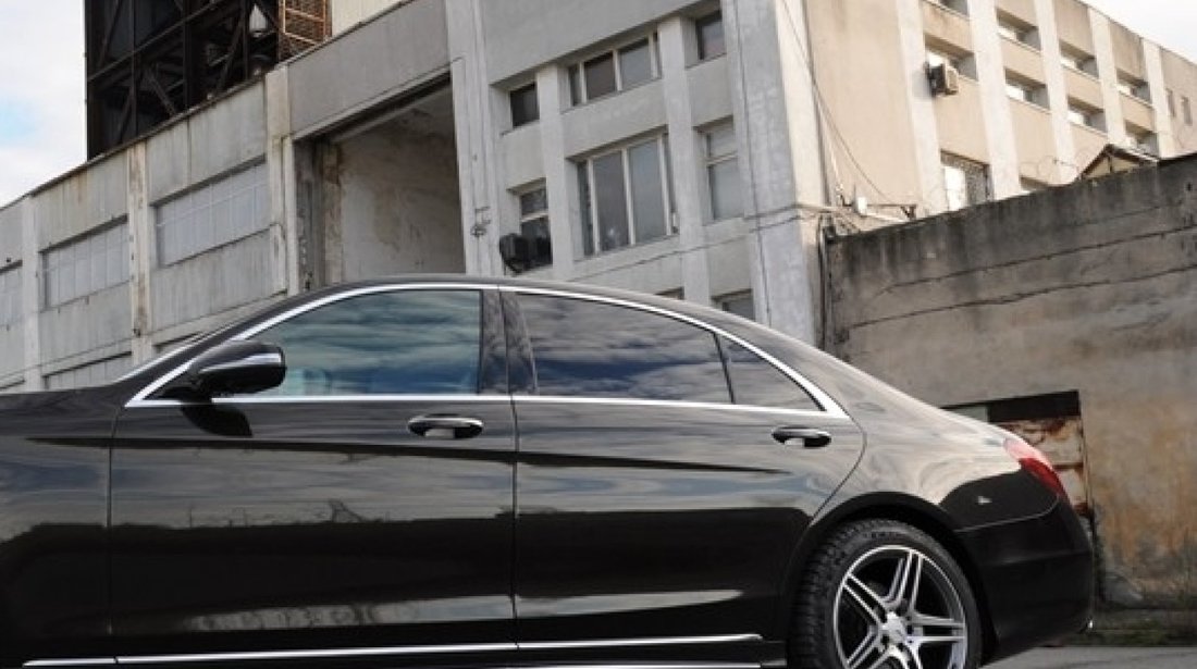 Bara Fata Mercedes Benz W222 S-Class (2013-up) S65 AMG Design cu Praguri Laterale